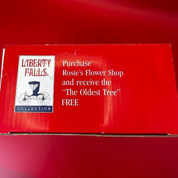 VTG LIBERTY FALLS ROSIE'S FLOWER SHOP & OLDEST TREE AH178 ORIGINAL BOX - Picture 13 of 14